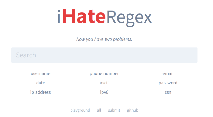 i Hate Regex - 常用正则表达式工具箱